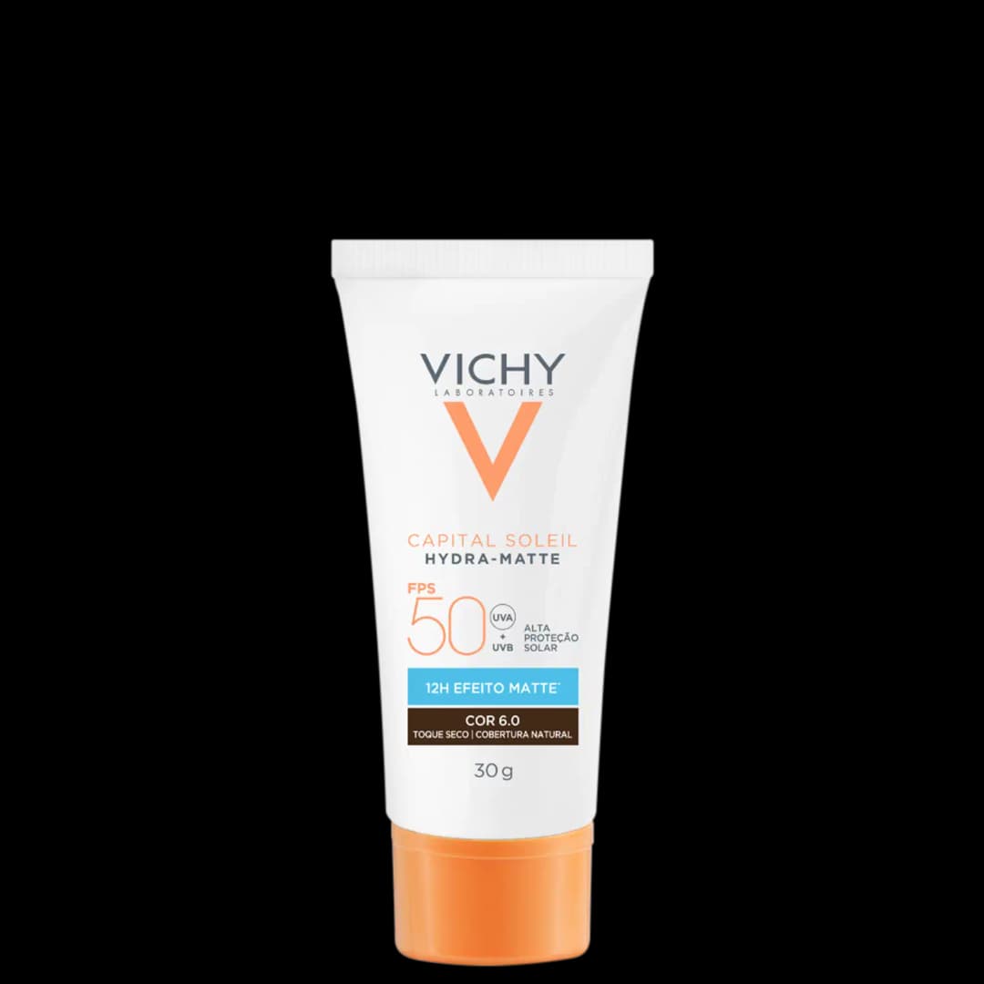 Vichy Capital Soleil Hydra-Matte FPS 50 Cor 6.0 - Protetor Solar 30g