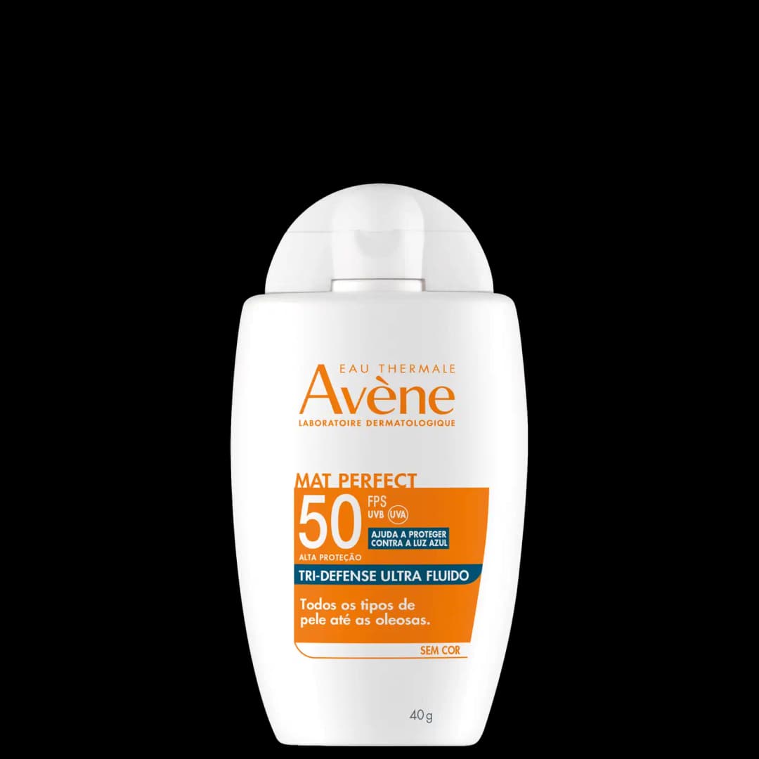 Avène Mat Perfect Tri-Defense Ultra Fluido FPS 50 - Protetor Solar Sem Cor 40g