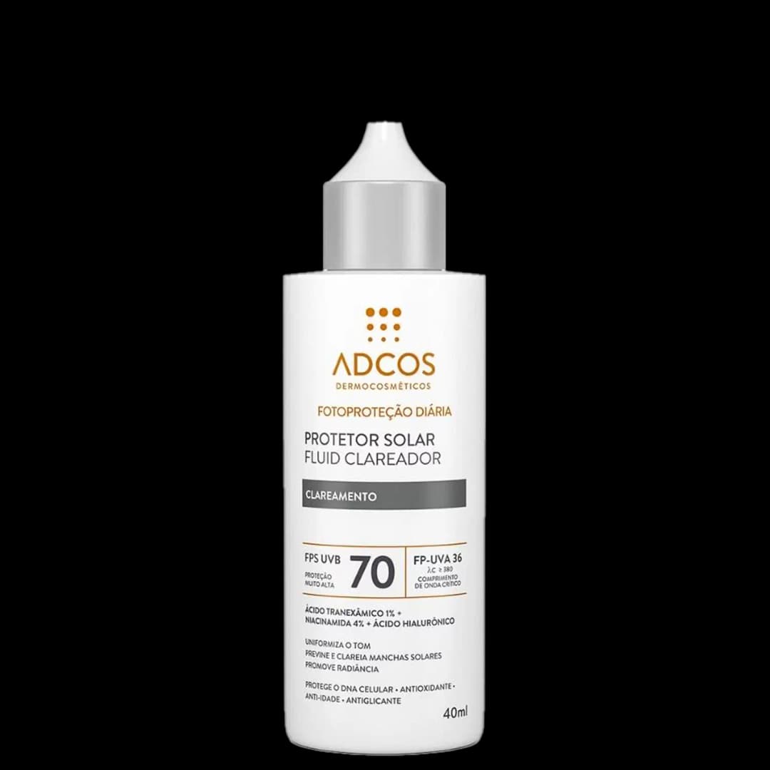 Adcos Fotoproteção Diária Fluid Clareador FPS70 Incolor - Protetor Solar 40ml
