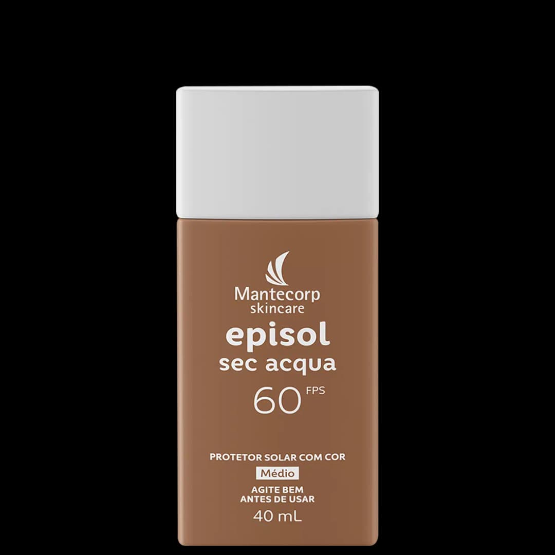 Mantecorp Episol Sec Acqua FPS60 Médio - Protetor Solar Facial com Cor 40ml