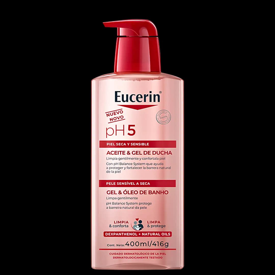 Eucerin Pele Seca e Sensível pH5 - Gel e Óleo de Banho 400ml
