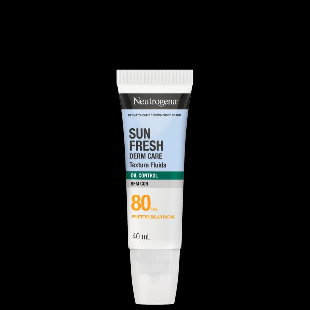 Neutrogena Sun Fresh Oil Control FPS80 Sem Cor - Protetor Solar Facial 40ml