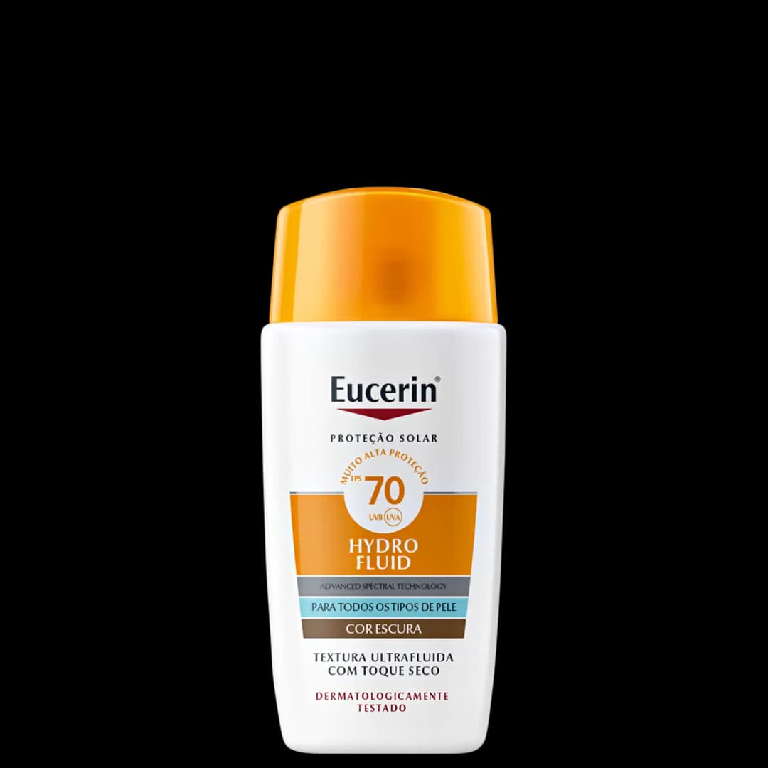 Eucerin Sun Hydro Fluid Cor Escura FPS 70 - Protetor Solar Facial 50ml