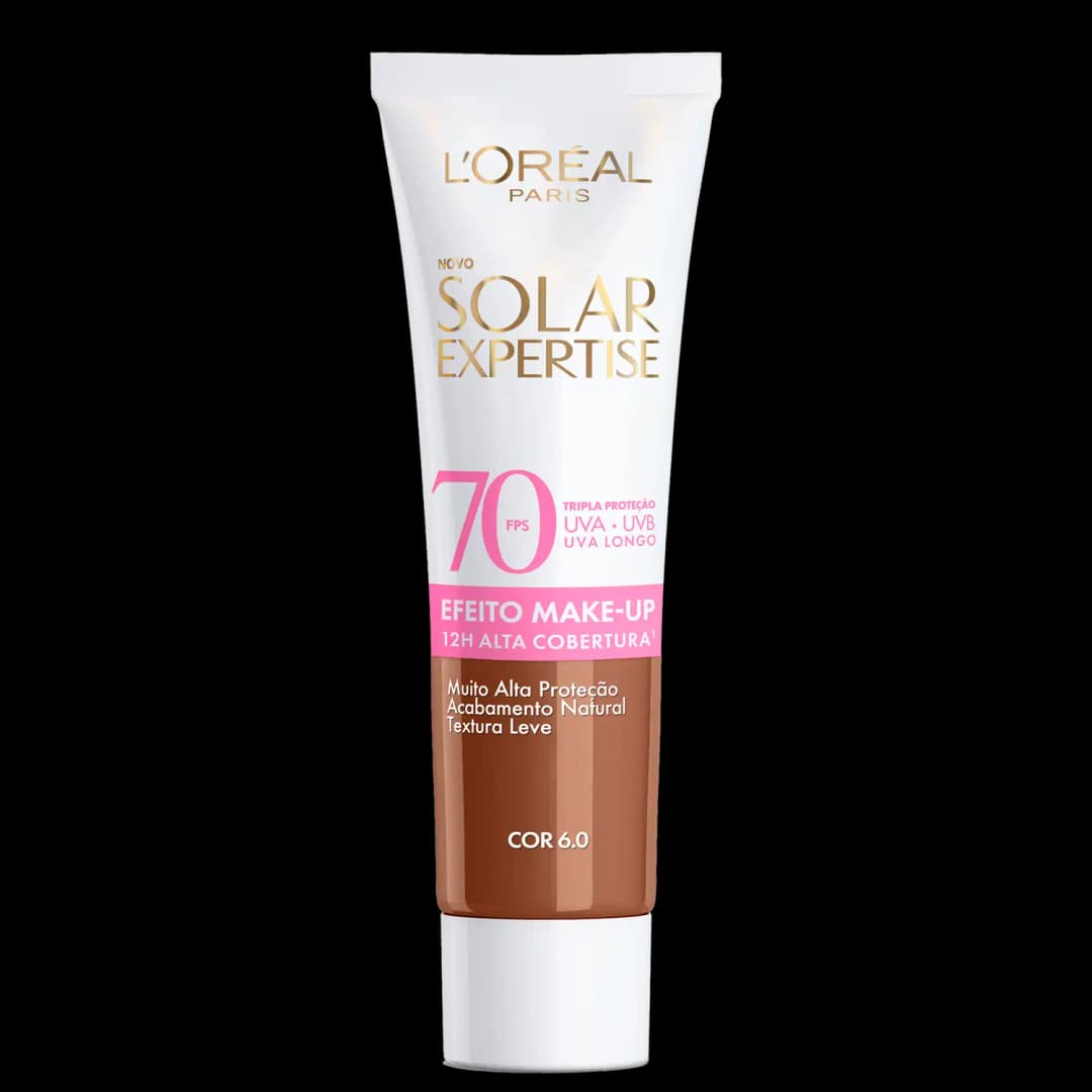 L'Oréal Paris Solar Expertise Efeito Makeup FPS70 Cor 6.0 - Protetor Solar com Cor 30g