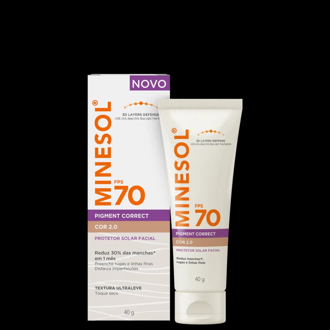 NeoStrata MINESOL® Pigment Correct FPS 70 Cor 2.0 - Protetor Solar Facial Com Cor 40g