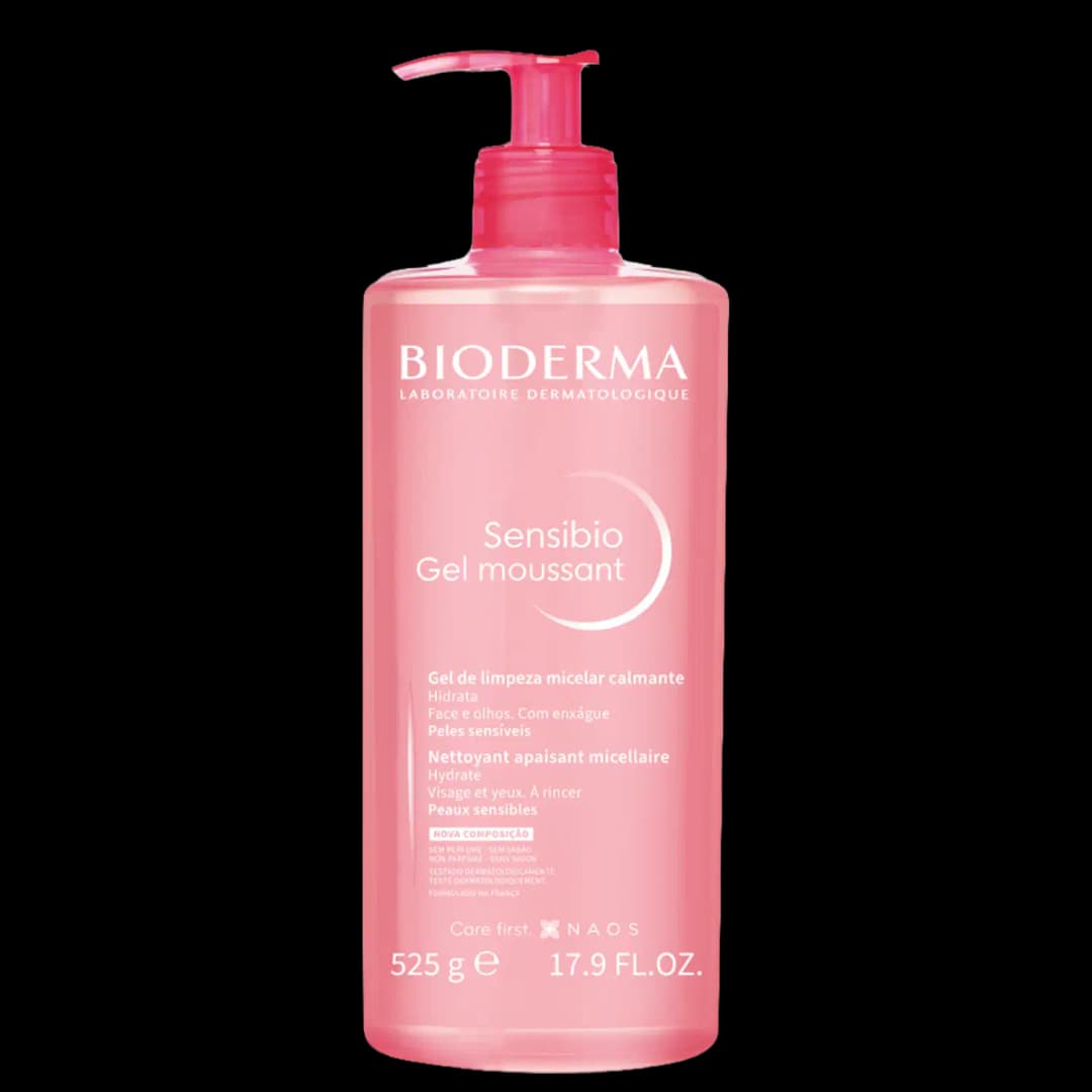 Bioderma Sensibio Gel Moussant - Gel de Limpeza Micelar Calmante e Hidratante 525g