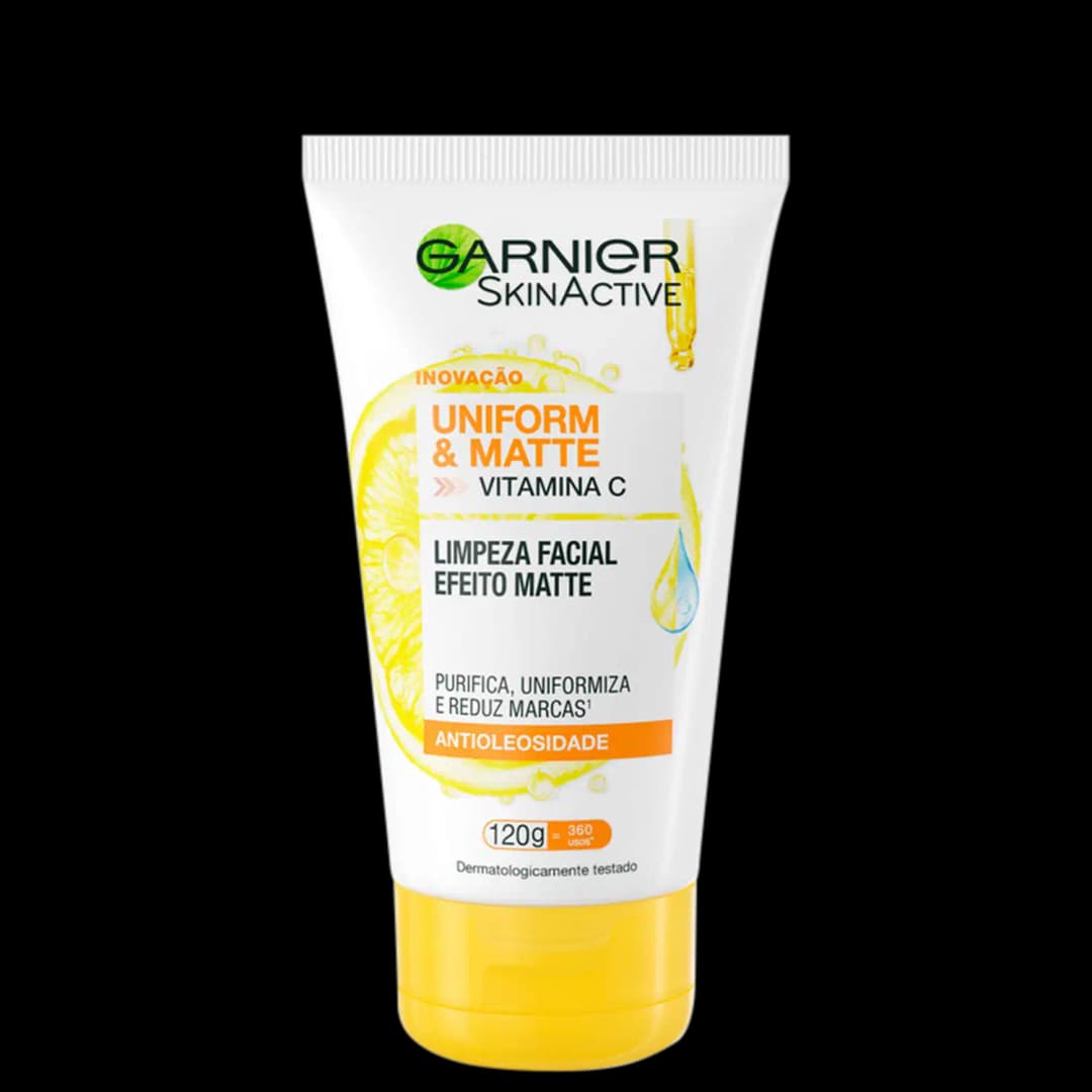 Garnier SkinActive Uniform & Matte Vitamina C Antioleosidade - Gel de Limpeza Facial 120g