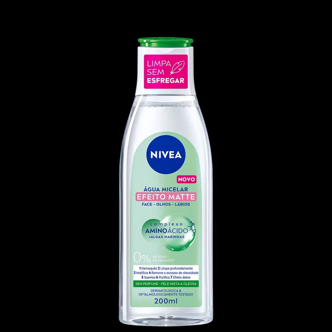 NIVEA Solução de Limpeza 7 em 1 Efeito Matte - Água Micelar 200ml