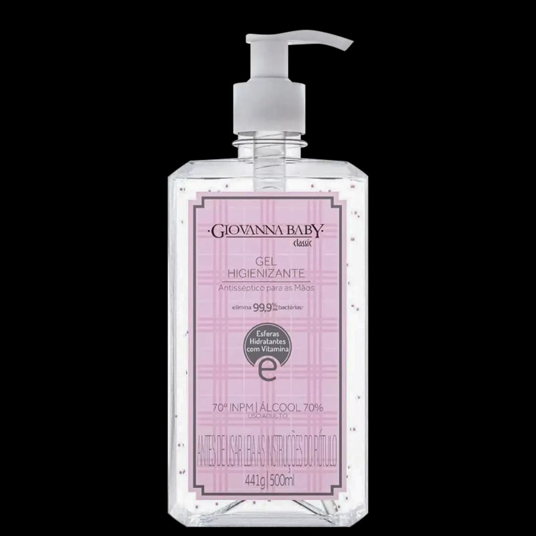Giovanna Baby Classic Álcool Gel 70% - Gel Antisséptico 500ml