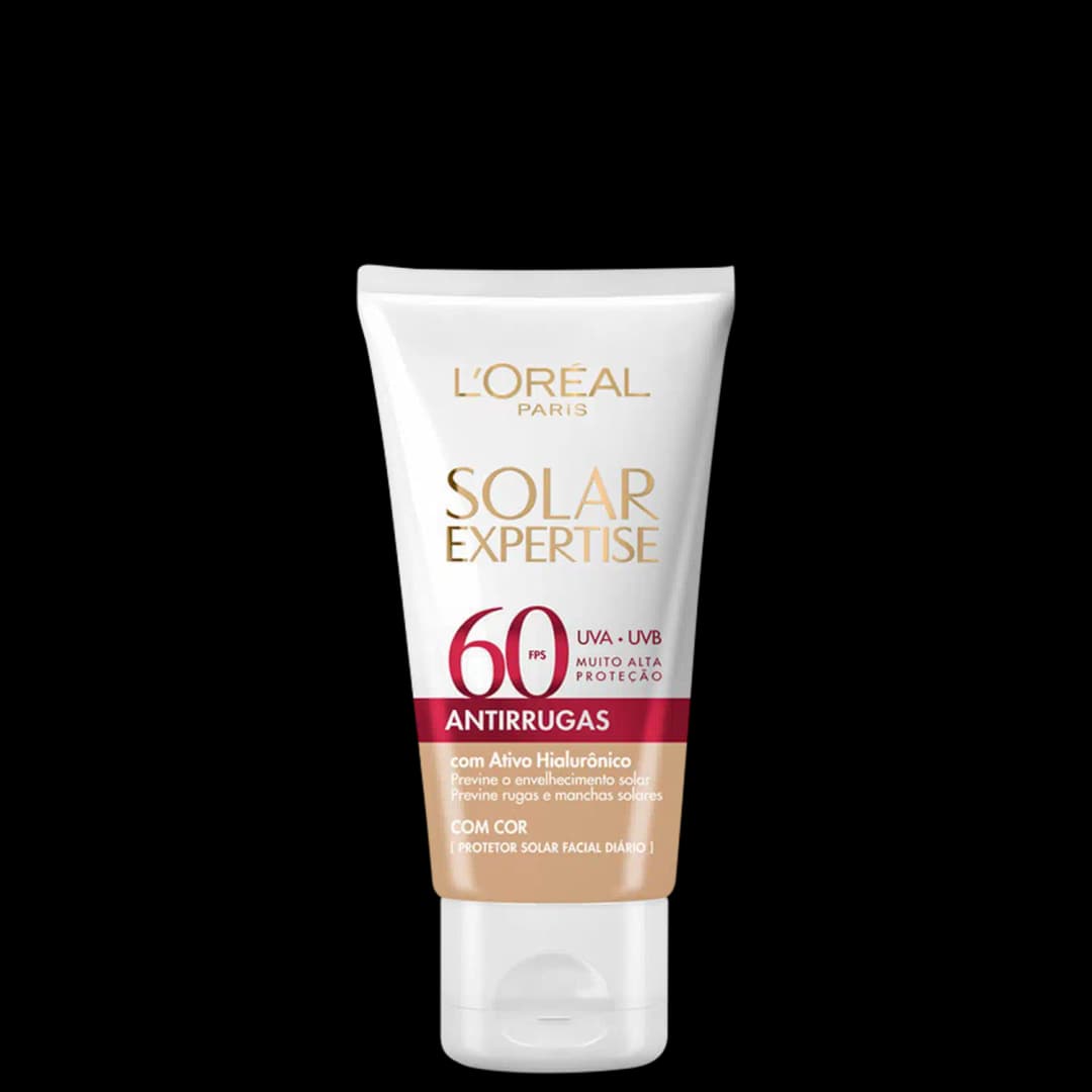 L'Oréal Paris Solar Expertise Antirrugas com Cor FPS60 - Protetor Solar Facial 40g