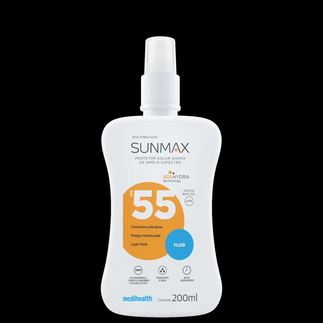 Sunmax Fluid FPS 55 - Protetor Solar 200ml