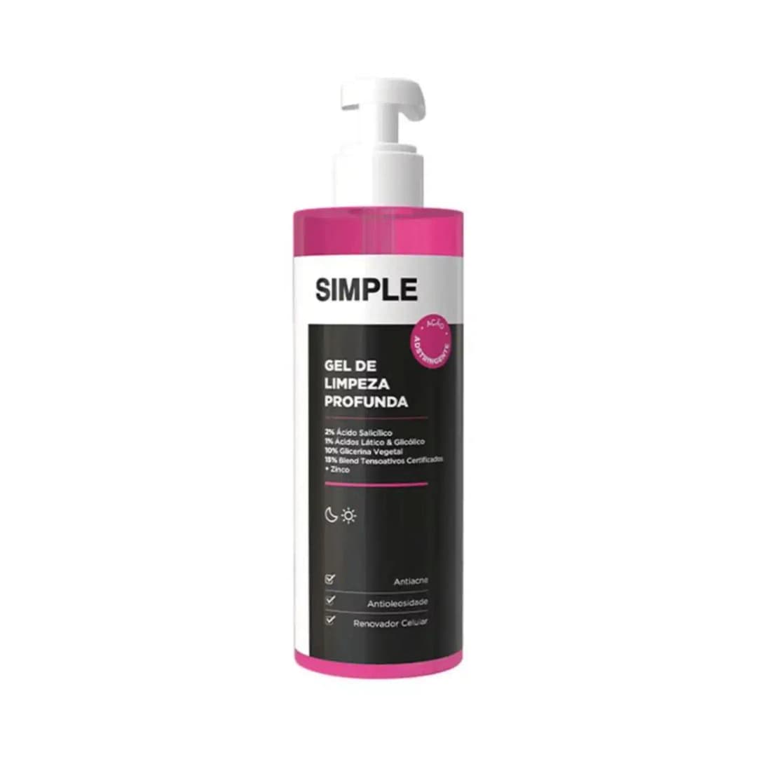 Simple Organic Antioleosidade - Gel de Limpeza Facial 350g