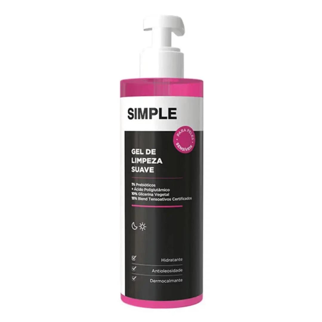 Simple Organic Peles Sensíveis - Gel de Limpeza Facial 350g