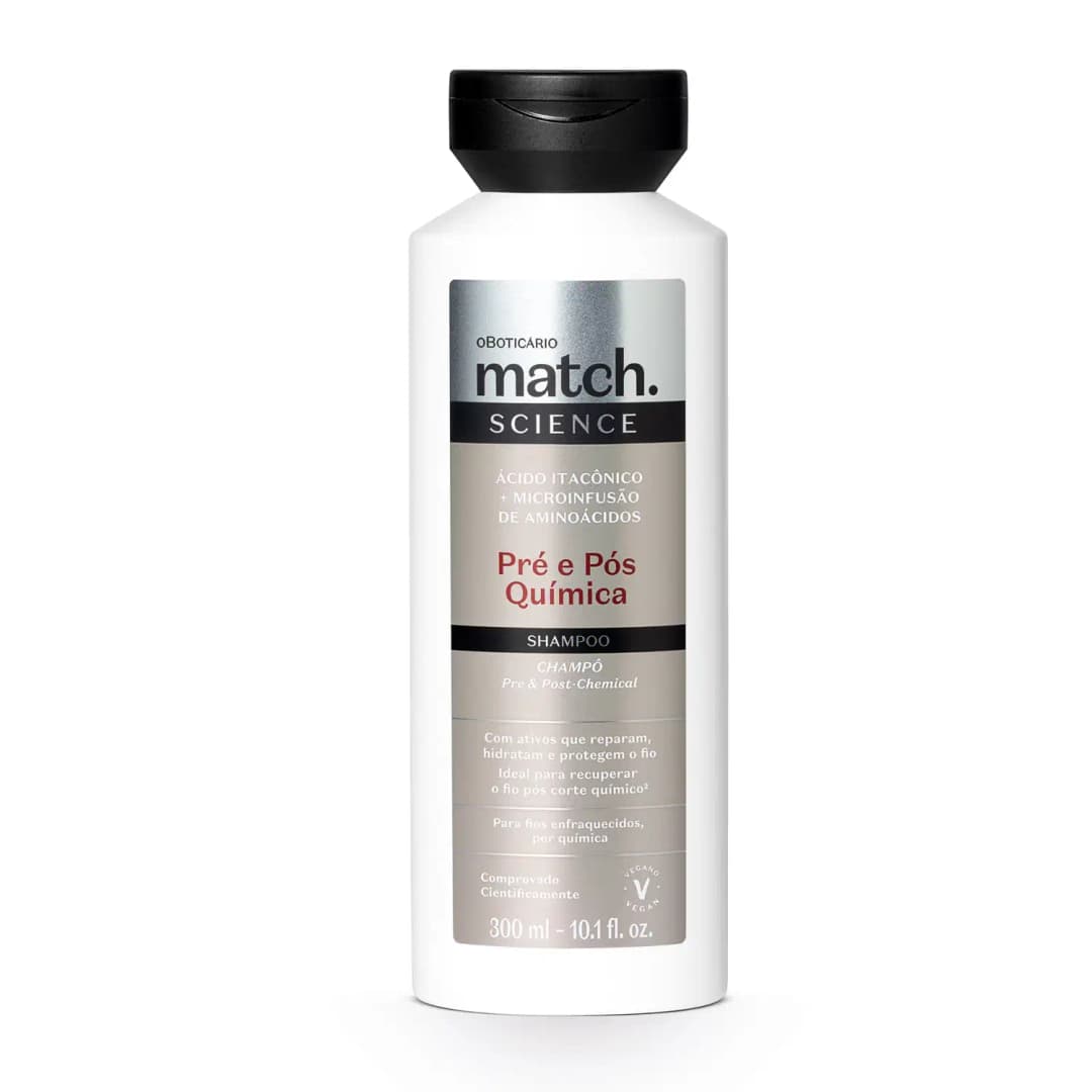 Shampoo Match Science Pré Pós Química