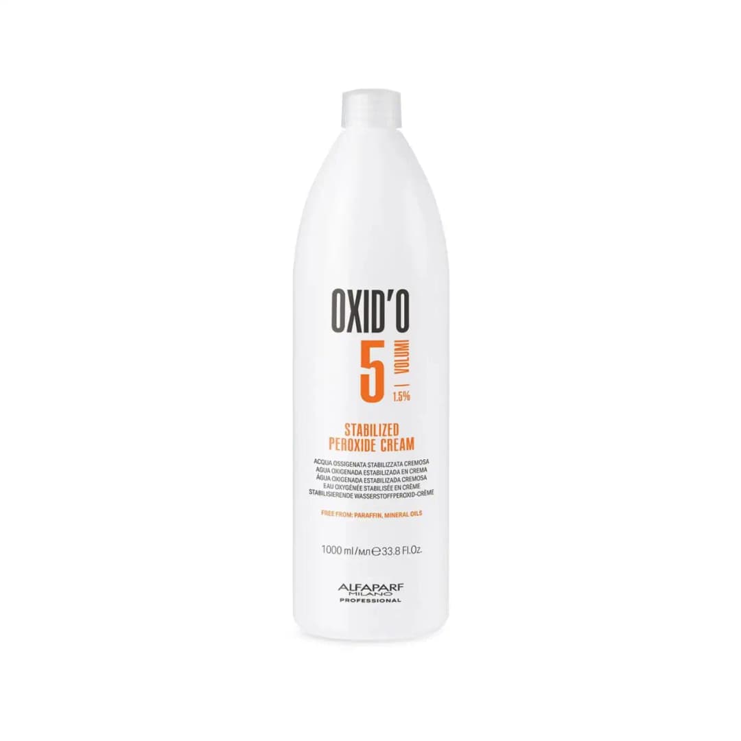 Alfaparf Milano Oxid'o 1,5% - Água Oxigenada Estabilizada Cremosa 5 Volumes 1L
