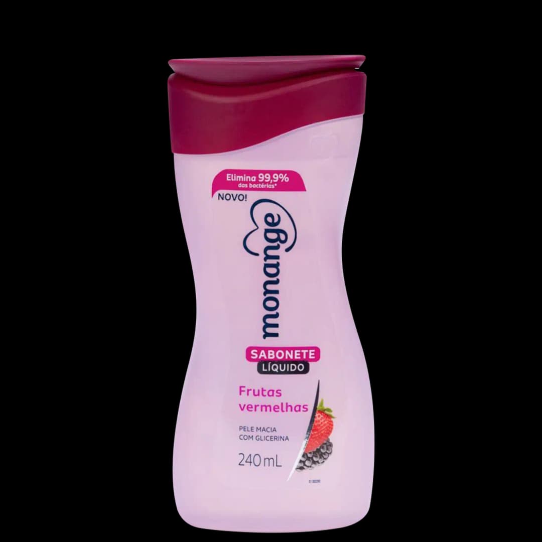 SABONETE LIQUIDO MONANGE FRUTAS VERMELHAS 240ML