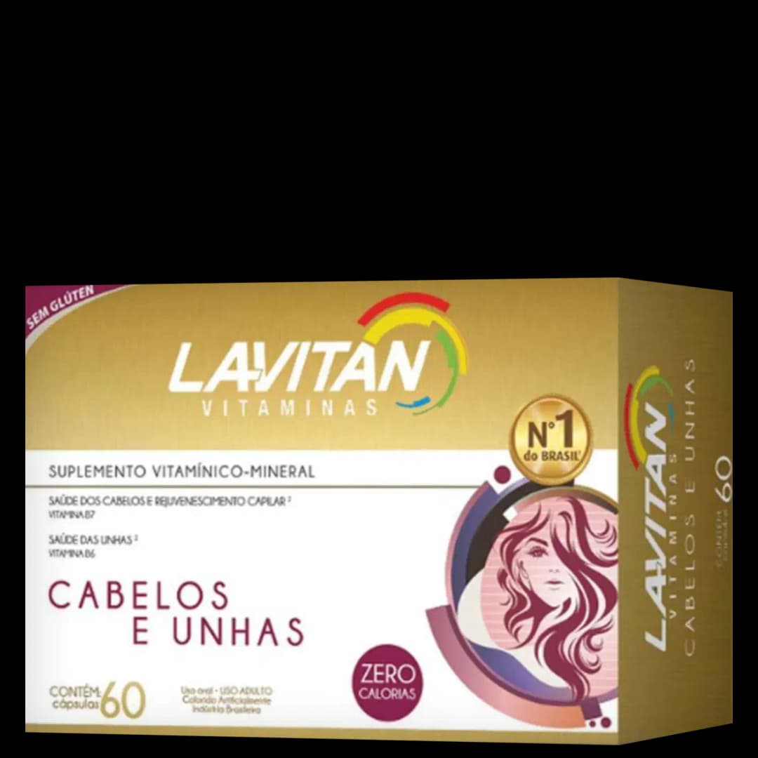 Cimed Lavitan Cabelos e Unhas - Suplemento Vitamínico (60 Cápsulas)
