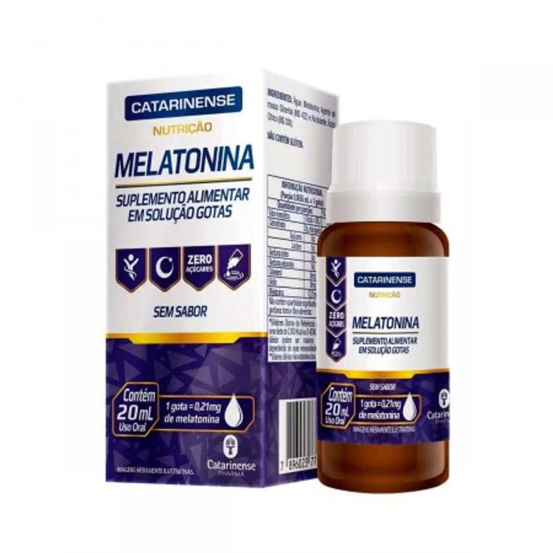 Catarinense Melatonina Sem Sabor - Suplemento Alimentar 20ml