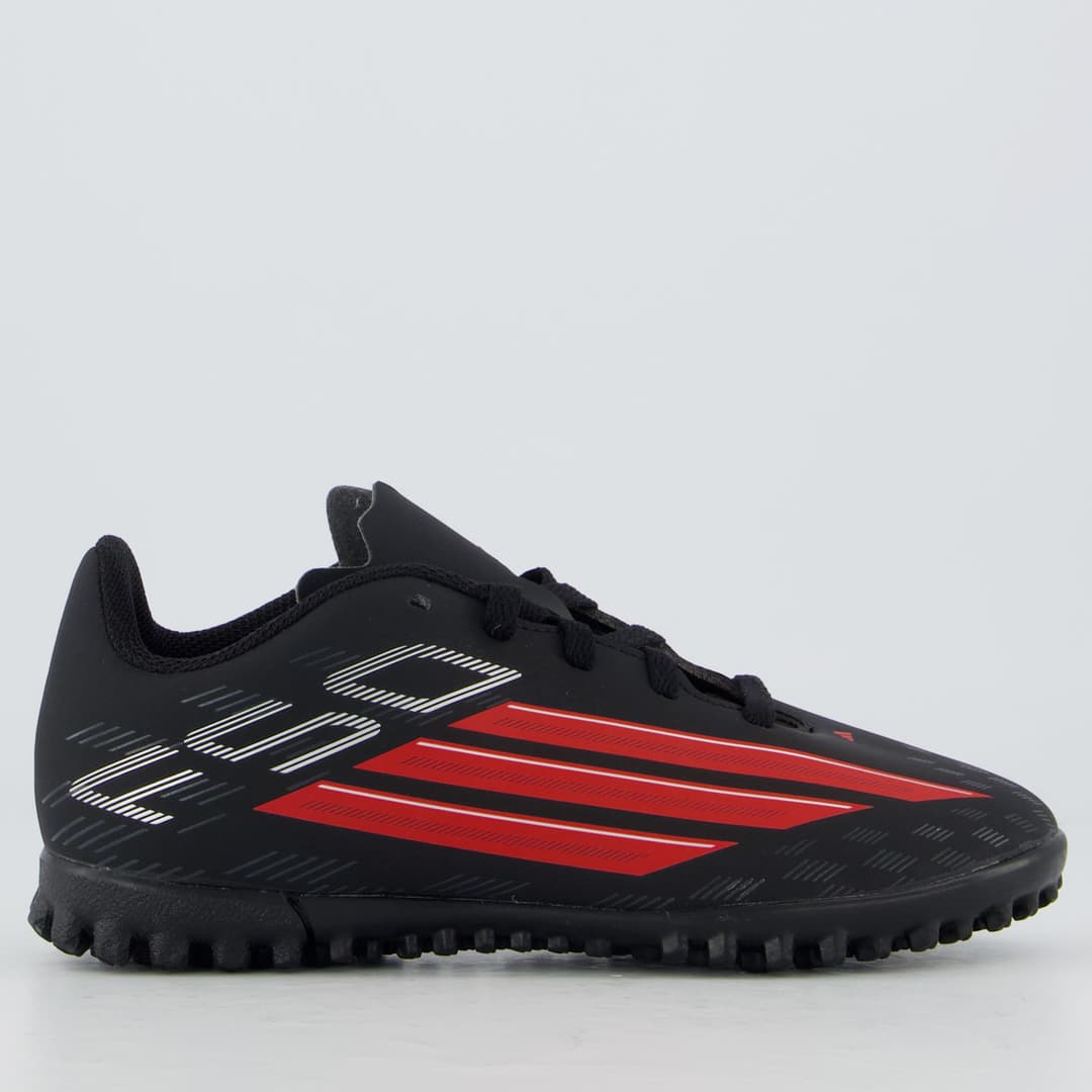 adidas F50 Club Society Infantil Preto/Vermelho