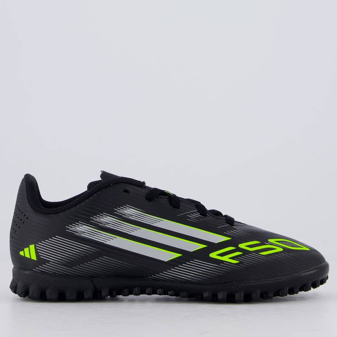 adidas F50 Club Society Infantil Preto/Verde