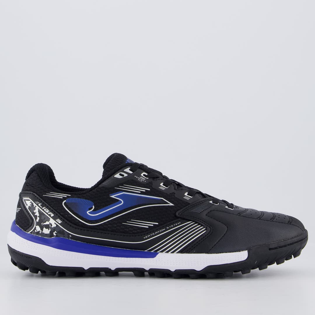 Joma Liga 5 Society Preto/Azul