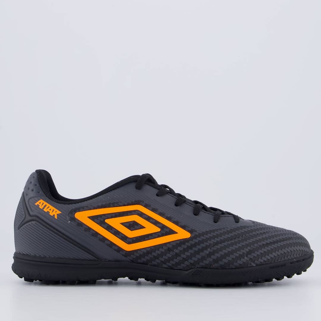Umbro Attak III Society Preto/Laranja
