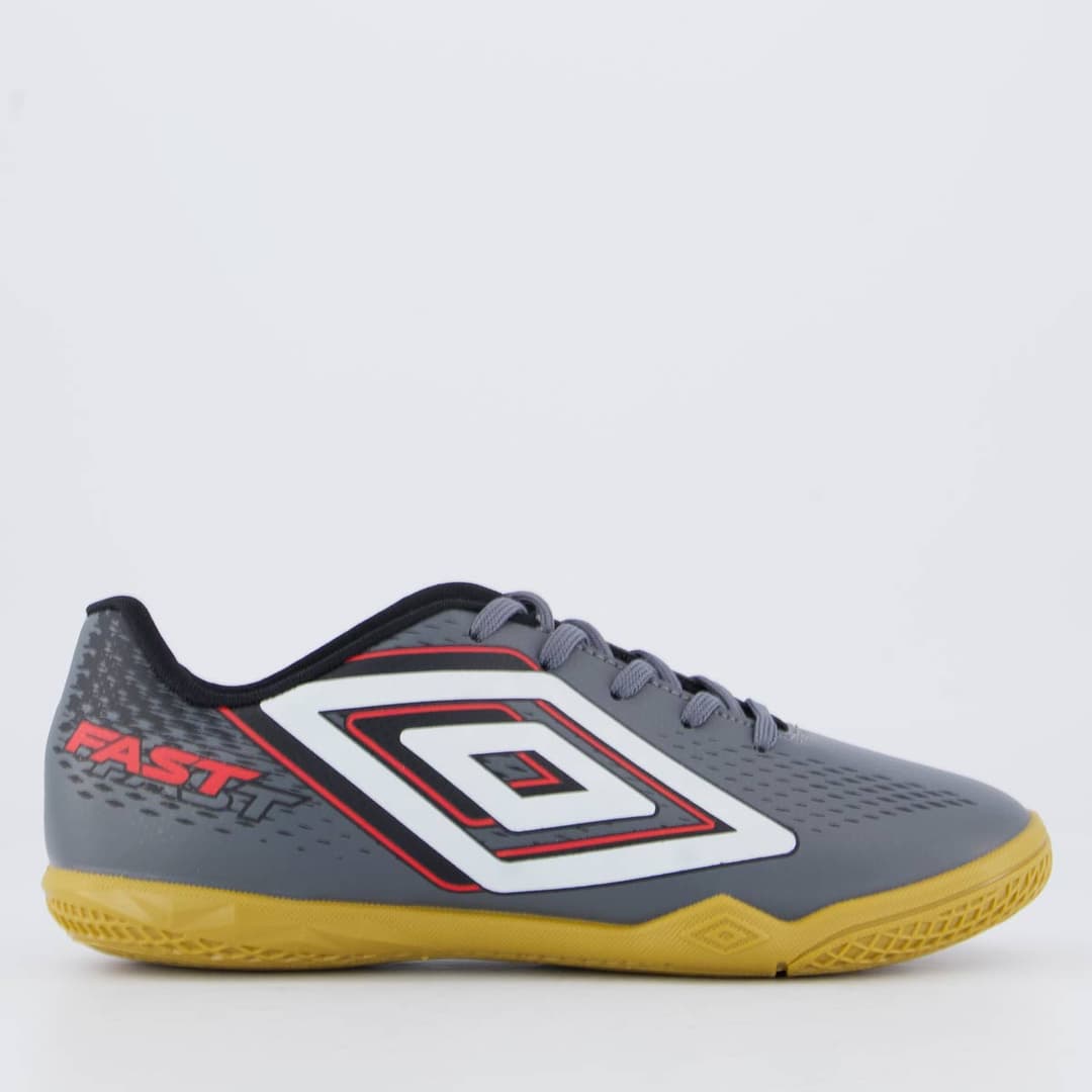 Umbro Fast II Futsal Infantil Cinza