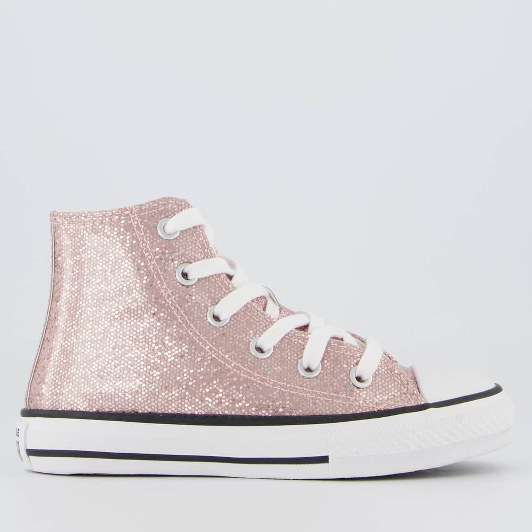 Converse Chuck Taylor Infantil Rosa/Branco