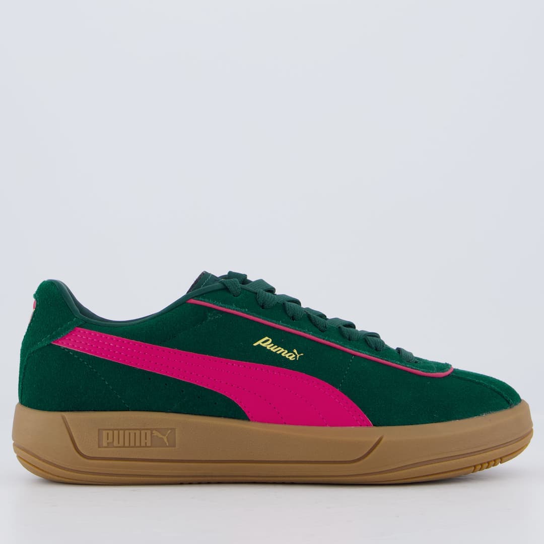 Puma Club Klassika SD Verde/Rosa