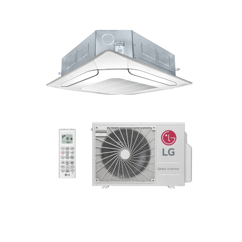 Ar Condicionado Split Cassete 4 Vias 18000 BTUs Inverter LG Quente/Frio ATUW18GNLP1 - 220V
