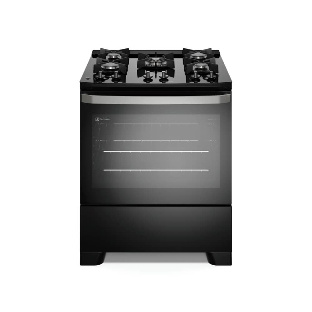 Fogão 5 Bocas Electrolux Efficient com PerfectCook FE5GB Mesa de Vidro Preto - Bivolt