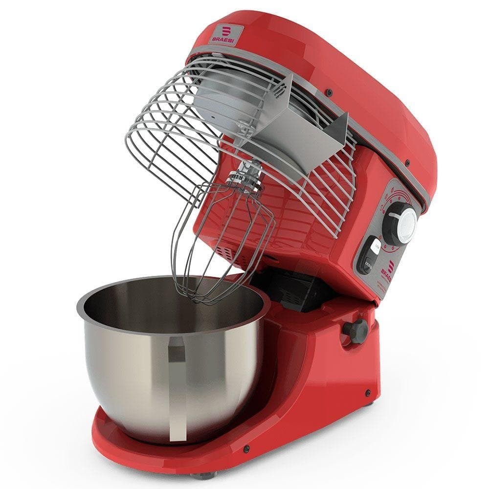 Batedeira Planetaria Braesi Eletronica BPEL-05 5 Litros Vermelho e Inox 220V B14085