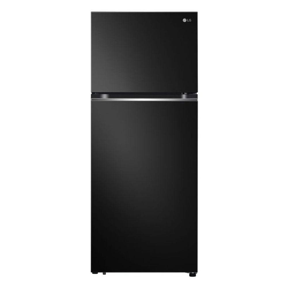 Geladeira LG Frost Free Inverter 395L Duplex Black Inox GN-B392PXG 220V