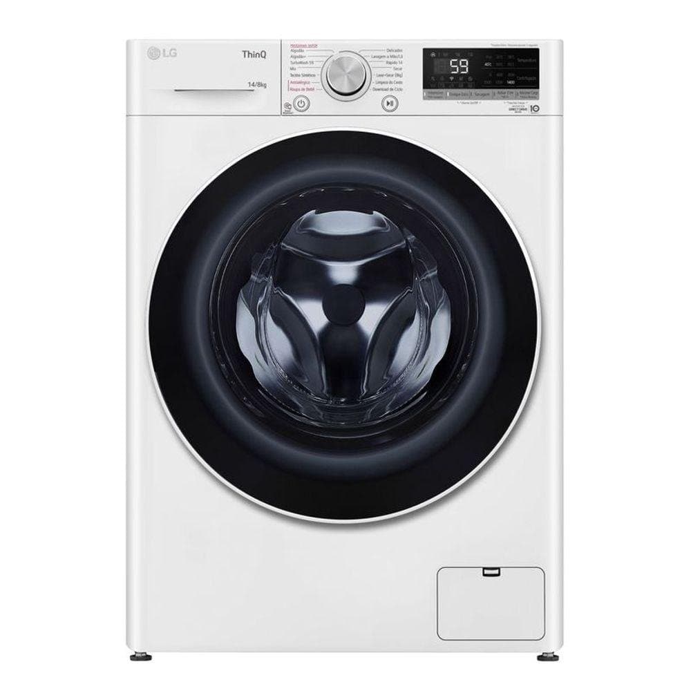 Lava e Seca LG Smart VC4 14kg Branca com Inteligencia Artificial AIDD¿ 127V CV5014WC4