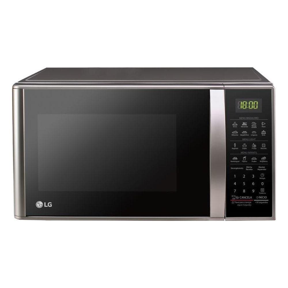 Micro-ondas LG 30 Litros Prata Limpa Facil MS3043BRA 220V